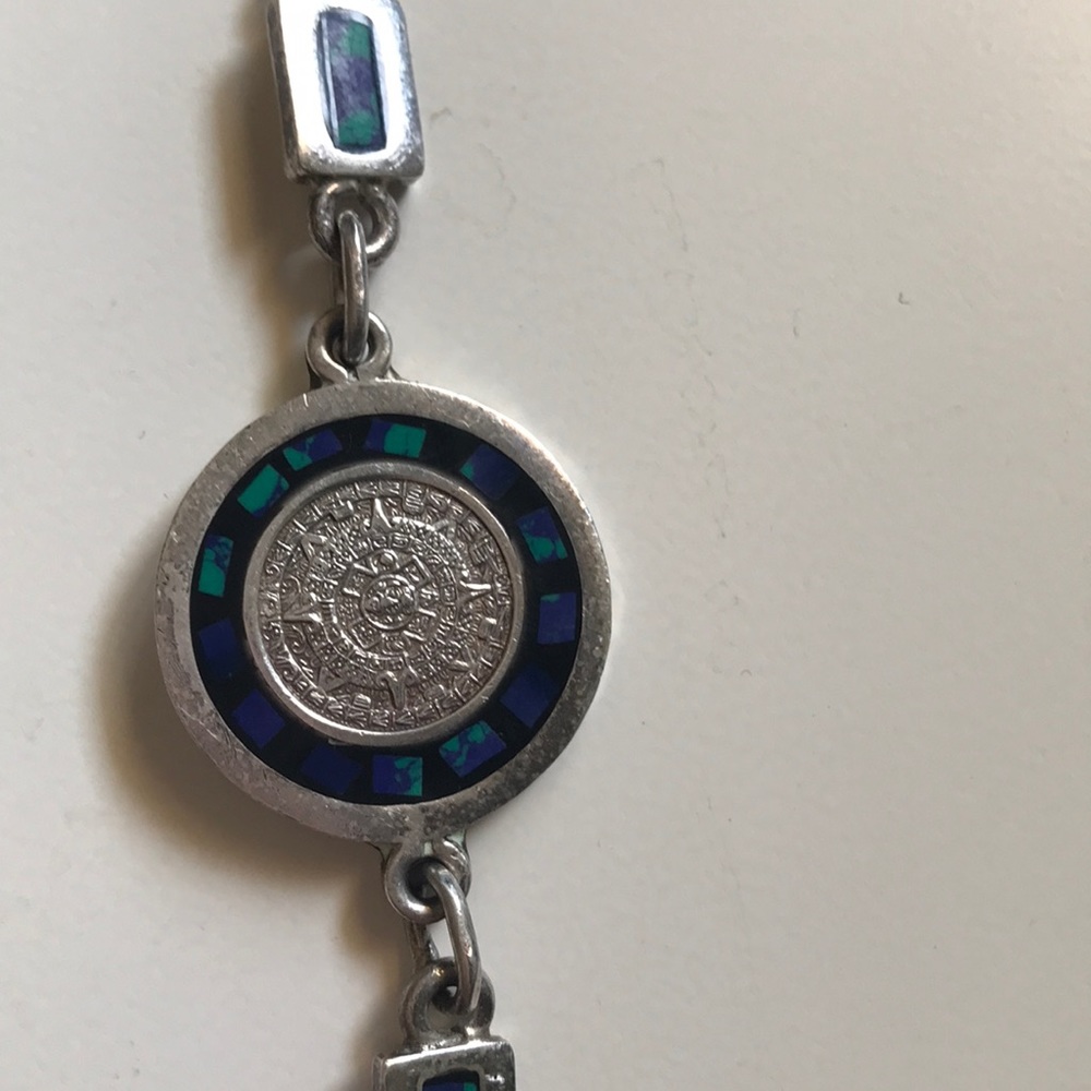 Sterling Silver Turquoise Mexican Artisan Bracelet